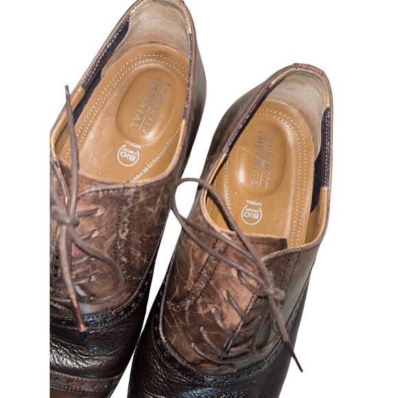 Mens Florsheim Imperial Cap-Toe Brogue Oxfords Bio Comfort Brown Leather Sz 9.5D - Picture 5 of 14